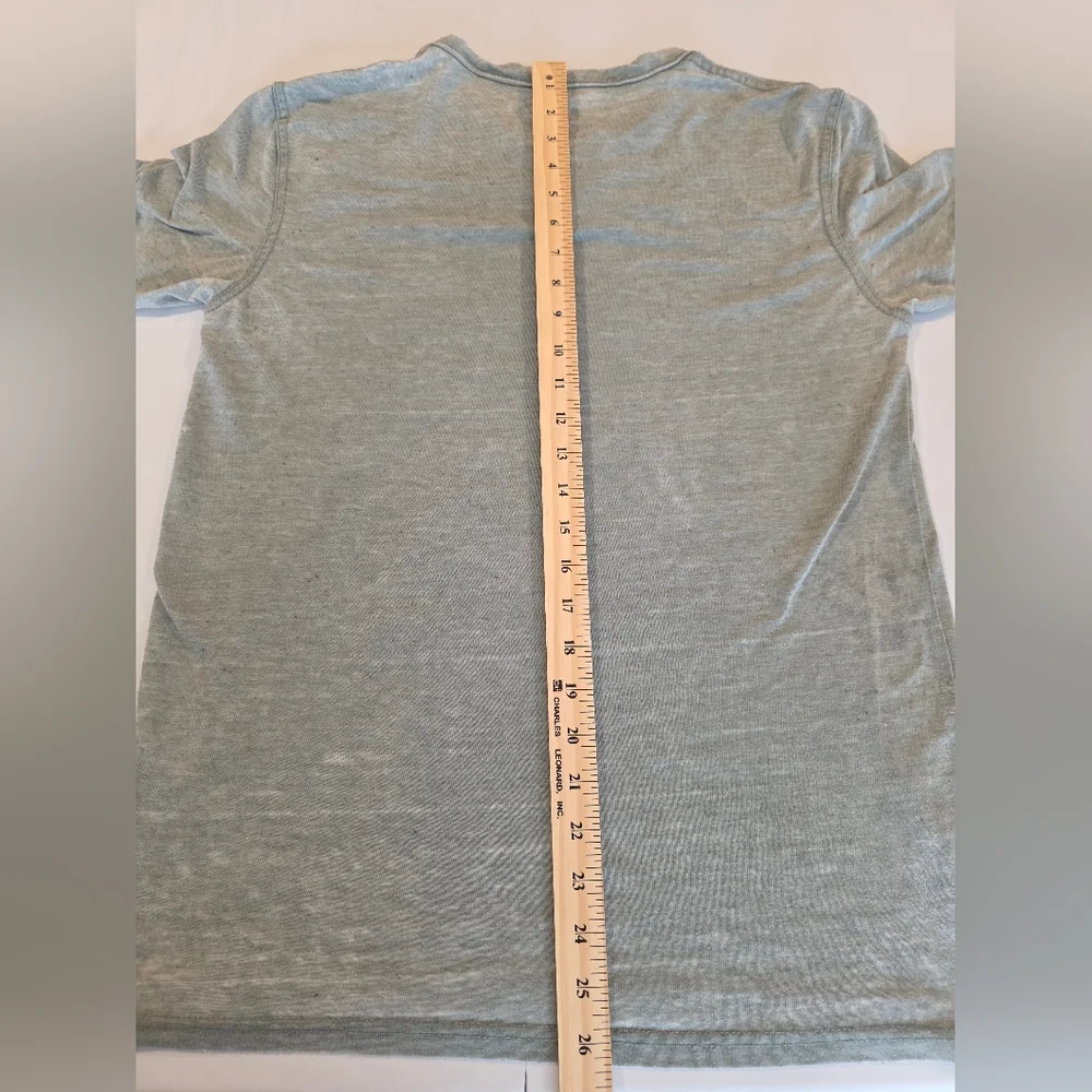 Lucky Brand Venice Burnout Men's Gray Henley T-Shirt Size Small 2684AE - Picture 8 of 10